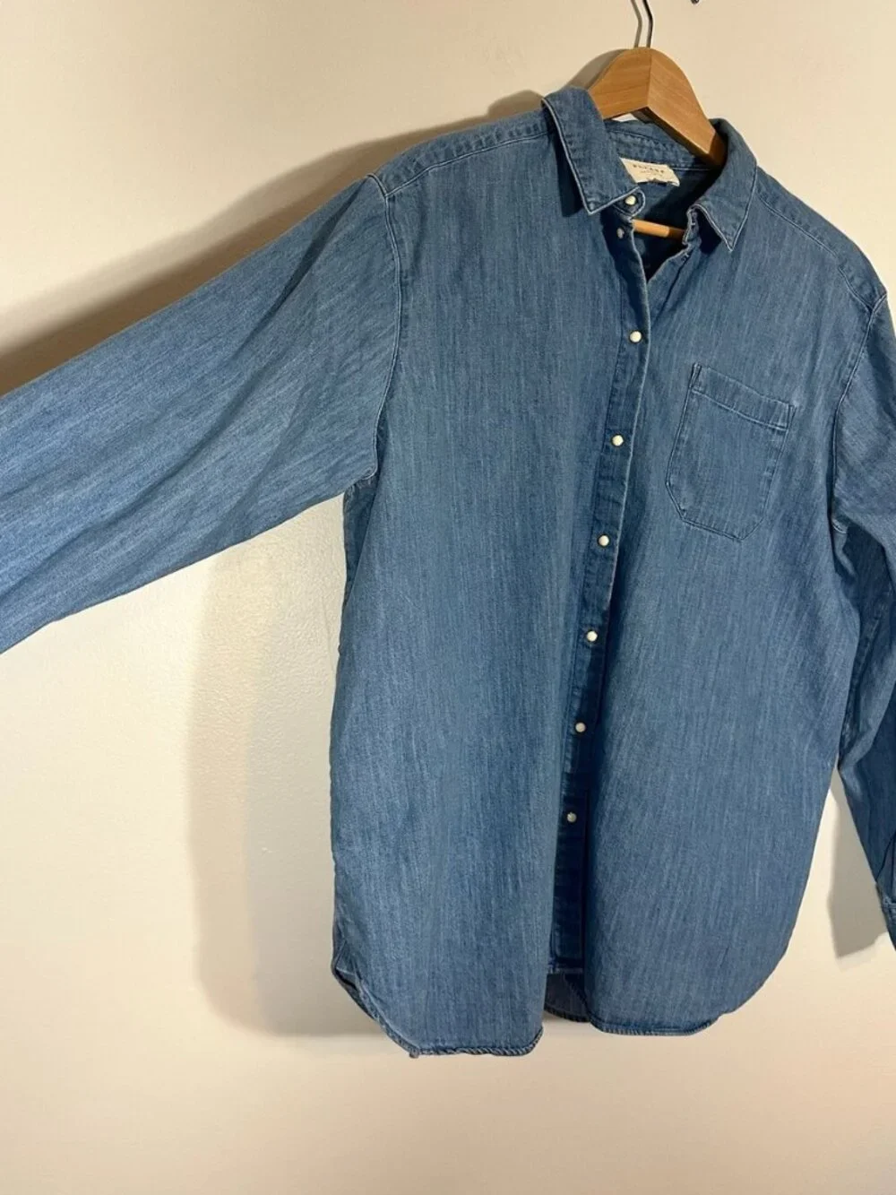 Sezane Chambray Shirt Size 40 - Picture 7 of 11
